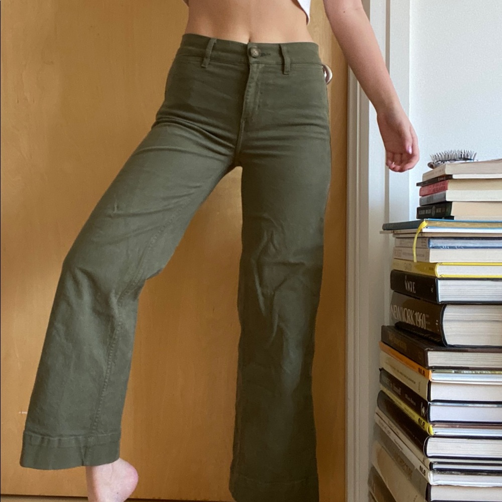 Lou + Grey Olive Wide Legged Pants